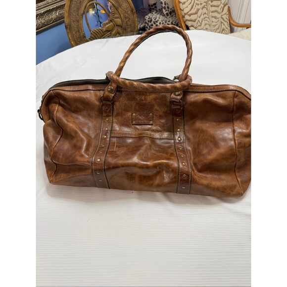 Patricia Nash Other - Patricia Nash Milano Distressed Brown Rugged Leather Carry On Duffle Bag